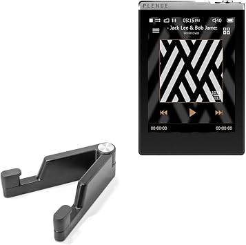 BoxWave Stand and Mount Compatible with Cowon Plenue D - Desktop Aluminum SoloStand, Adjustable Hands-Free Portable with Rubber Feet - Jet Black