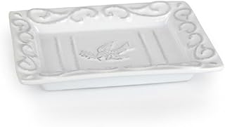 28 Vintage Bathroom Ideas Full of Timeless Charm 16 Pre de Provence with a White-Washed Terracotta Finish Soap Dish, 8.8 Oun...