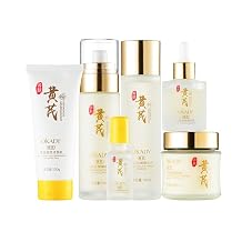 Anti-Wrinkle Skincare Set, Astragalus with Bifida Ferment Lysate, Hydrating, Firming & Brightening, 6 Piece Astragalus Anti-Wrinkle Skincare Set - 6 Pieces