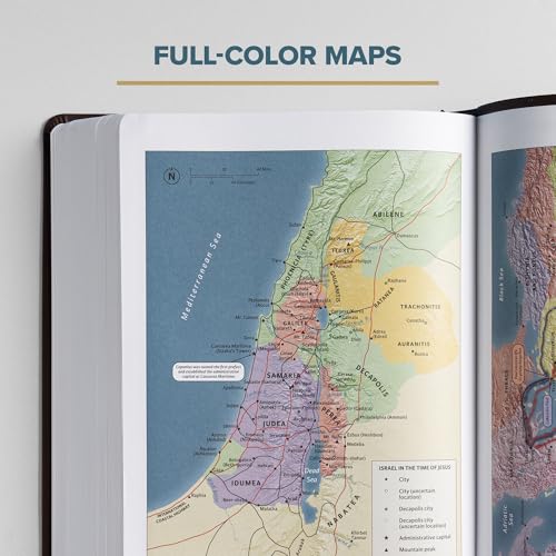 Image of CSB Super Giant Print Reference Bible, Value Edition, Brown LeatherTouch, Red Letter, Presentation Page, Cross-References, Full-Color Maps, Easy-to-Read Bible Serif Type