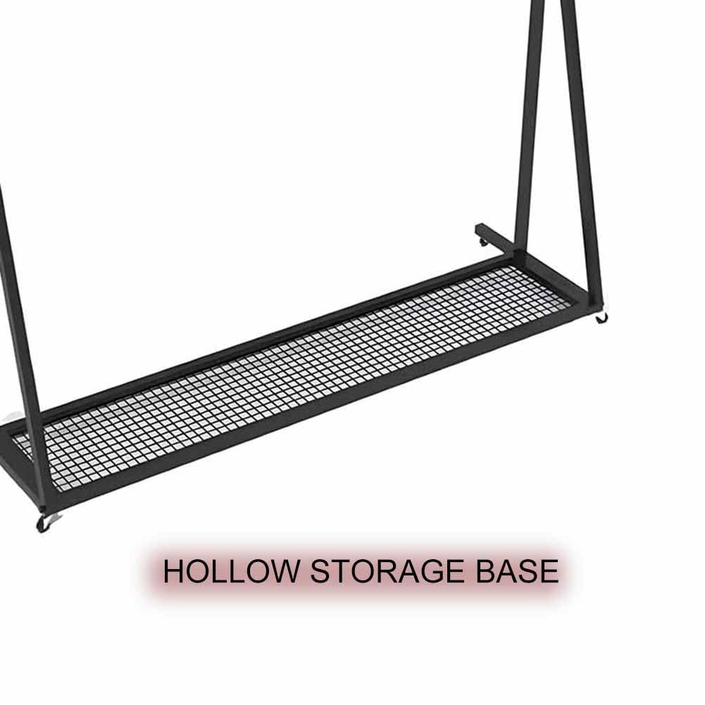 Rastrelliera per skateboard, snowboard, portaoggetti per sci, per garage, supporto orizzontale da parete, per località sciistiche, casa, negozio (nero, 55 x 45 x 120 cm)