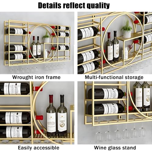 Étagère à vin flottante compacte pour ranger les petits espaces - 7