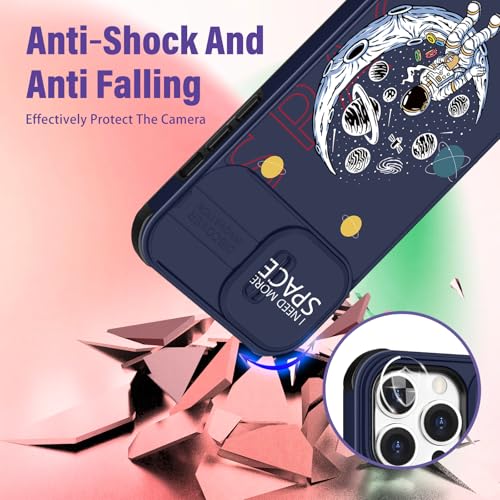 Image of Funermei (2in1 for iPhone 11 Pro Max Cases for Women Cute Girls Phone Cover Astronaut Fun Funny for Teen Boys Cartoon Space NASA Design with Camera Cover Funda for Apple for iPhone 11 Pro Max Case