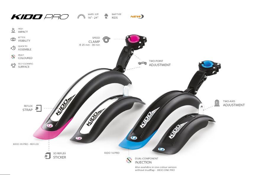 Simpla Spatbordenset Kido 16 Pro 16 - 18 inch