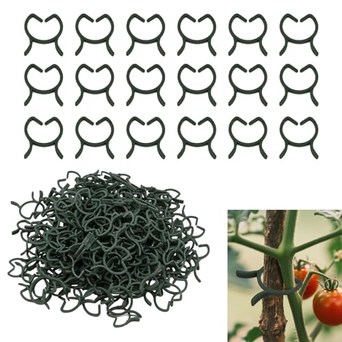 Tuwonwa 200PCS Clips para Plantas de jardín, Pinzas Pequeñas para Jardinería en Invernadero, Sujetadores Mini para Plantas, Plant Clip para Tomateras, Trepadoras, Huerto y Cultivo Interior (M＋L)