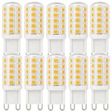Brantoo G9 LED Glühbirnen 3W 580LM Entspricht 40W Halogen Glühbirnen, GU9 Sockel Energie sparen LED Lampe, Kein Flimmern, Nicht dimmbar, G9 LED Leuchtmittel Warmweiß 2700K, AC 220-240V, 10er Pack