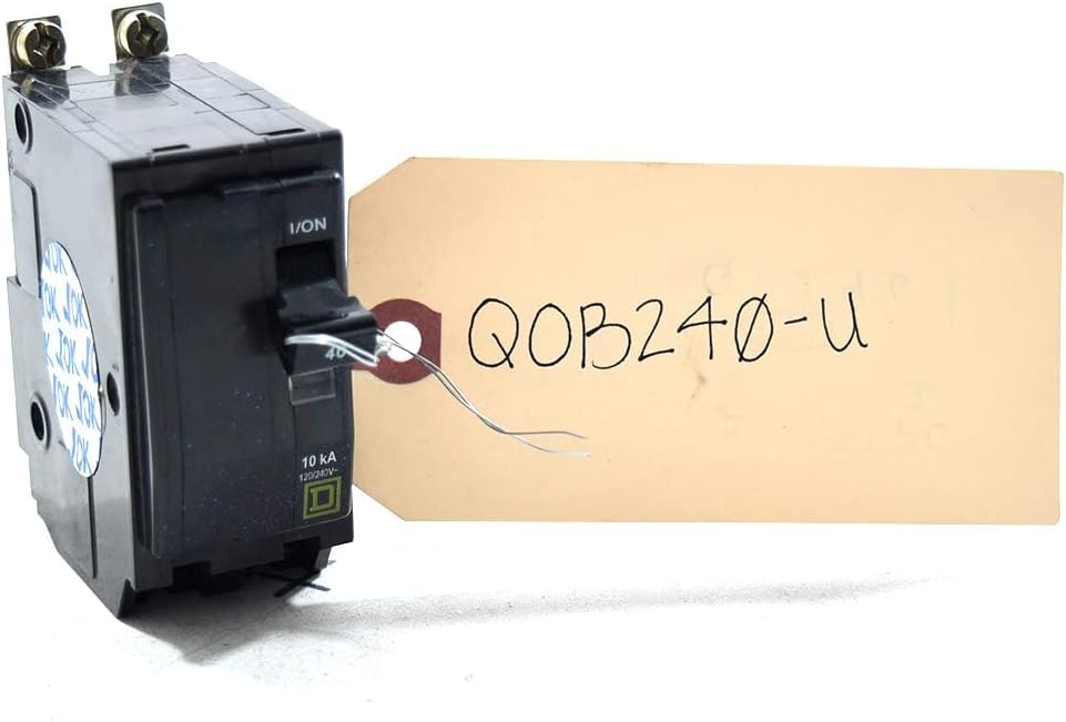 Square D QOB240 Bolt On Circuit Breaker 2P 40 Amp 120/240Vac/48Vdc