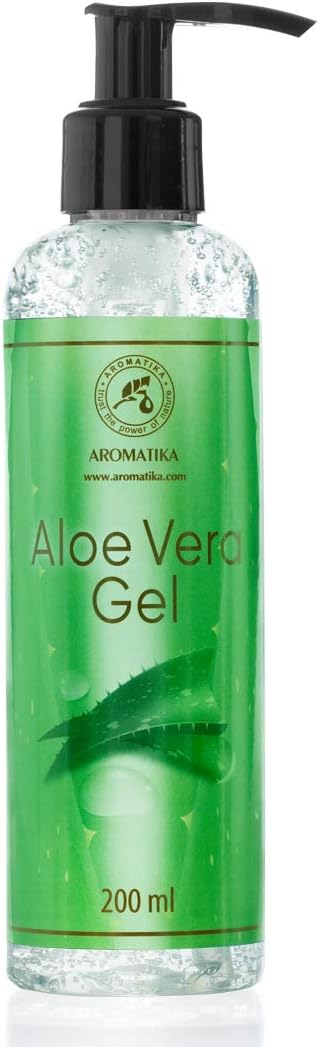 Aloe Vera Gel 200ml - Aloe Gel for Skincare - Aloe Barbadensis - Aloe Vera for Face and Dry Skin - Hydrating Aloe Vera Gel for All Skin Types - Shaving Aloe Vera Gel