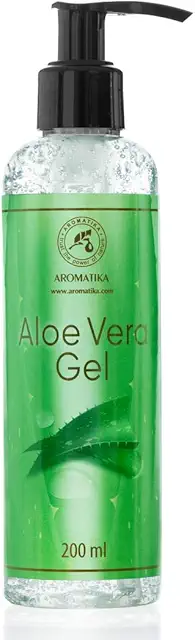 100% Pure Aloe Vera Gel 200ml - Soothing Moisturizer for All Skin Types