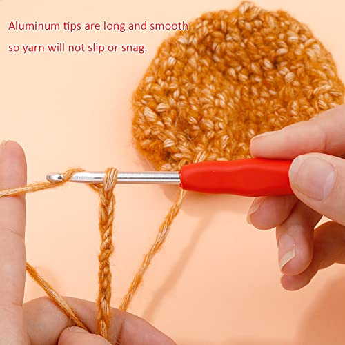 Image of Crochet Hook, 4.5 mm Ergonomic Crochet Hook, Crochet Needles for Arthritic Hands, Knitting Needles with Soft Handle Beginners and Experienced Hobbyists (4.5 mm)