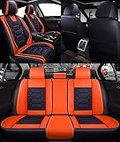 accesorios asientos coche Universal y segura: la funda para asiento de coche es adecuada para el 98% de los coches de cinco plazas del mercado. No afecta la expulsión de la bolsa de aire,El diseño desmontable dividido tres en uno retráctil, asegúrese de que la funda del asiento del automóvil se ajuste completamente a su asiento trasero.