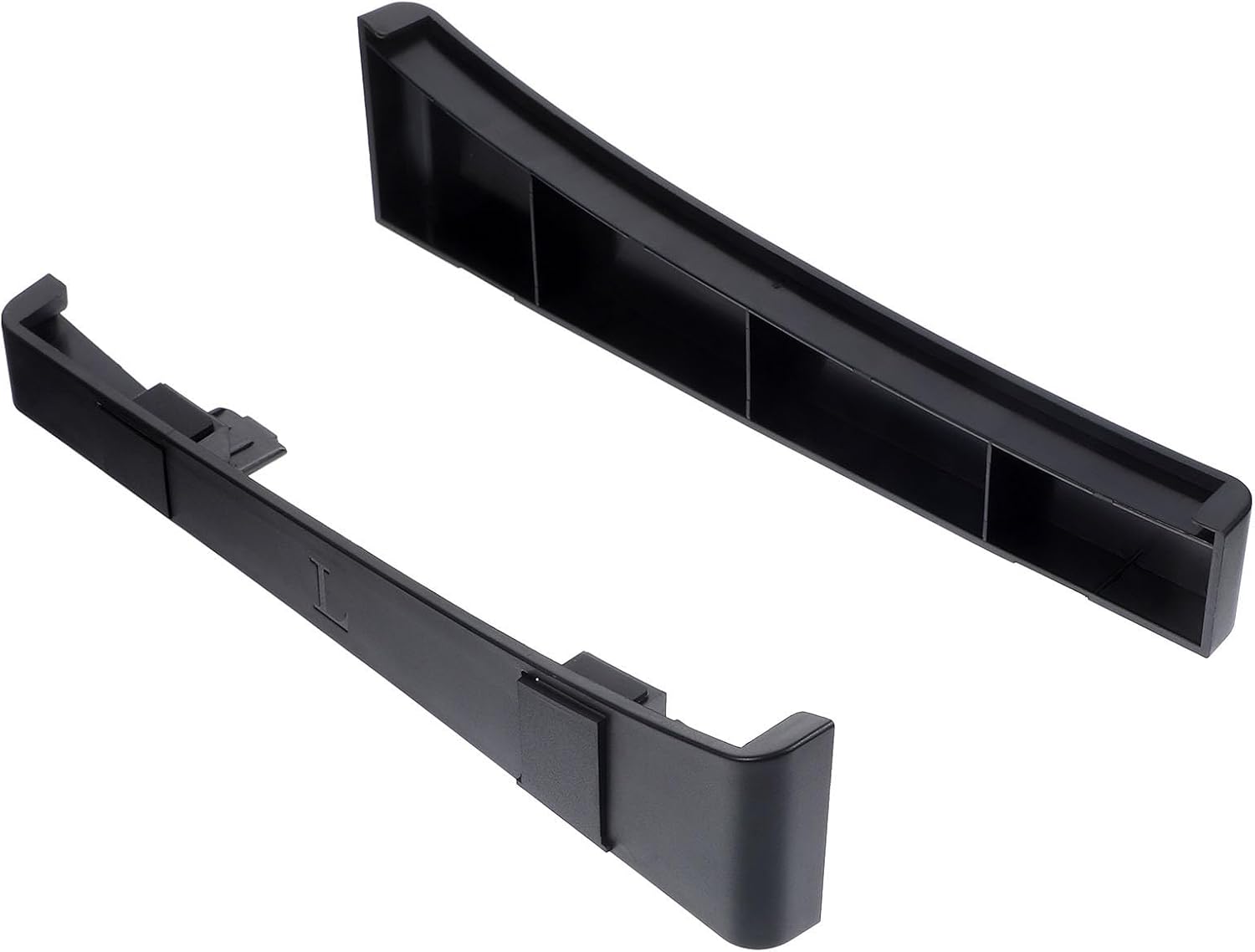 Toyvian Black Abs Game Console Stand Horizontal Base for Desk, Protective Rack with Easy to Install Design, for Desktop Game Console Organization and Storage