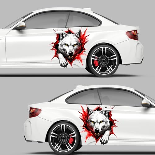 Image of Car Decals, Wolf Claw Car Decal, Truck Decals and Graphics, Waterproof Vinyl for Car, Wolf Stickers