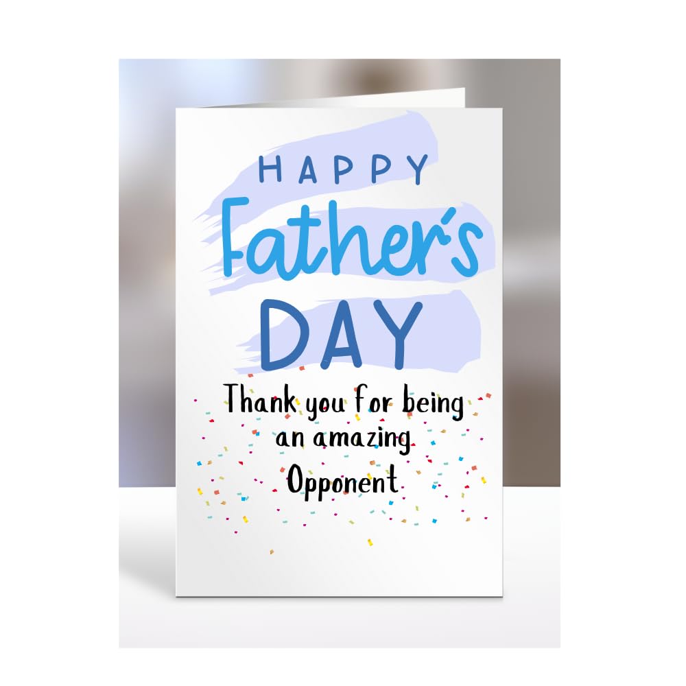 Thank you for being an amazing, Happy Father's Day Card for Opponent, gifts for men, women, him, her, boy, girl, female, male, presents, from, A5-251_166