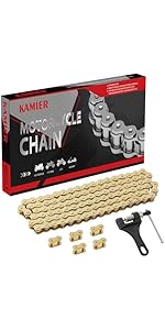Amazon.com: KAMIER 428 Drive Chain 102 Links Gold with Chain