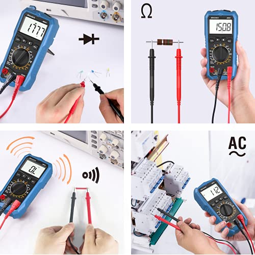 JOAUIAX digitale multimeter tester,6000 telt AC/DC-spanning en DC-stroom Multitesters Voltmeter Ohmmeter Meet… - Image 7