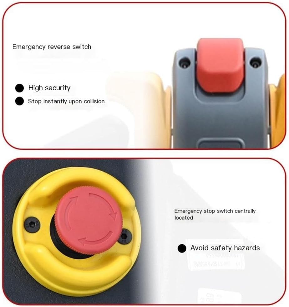 Easy Maneuverability Electric Pallet Jack Truck, Small 3300 Lbs Capacity 46" L X 26" W Forks, Suitable for Material Handling, Warehouses and Supermarkets