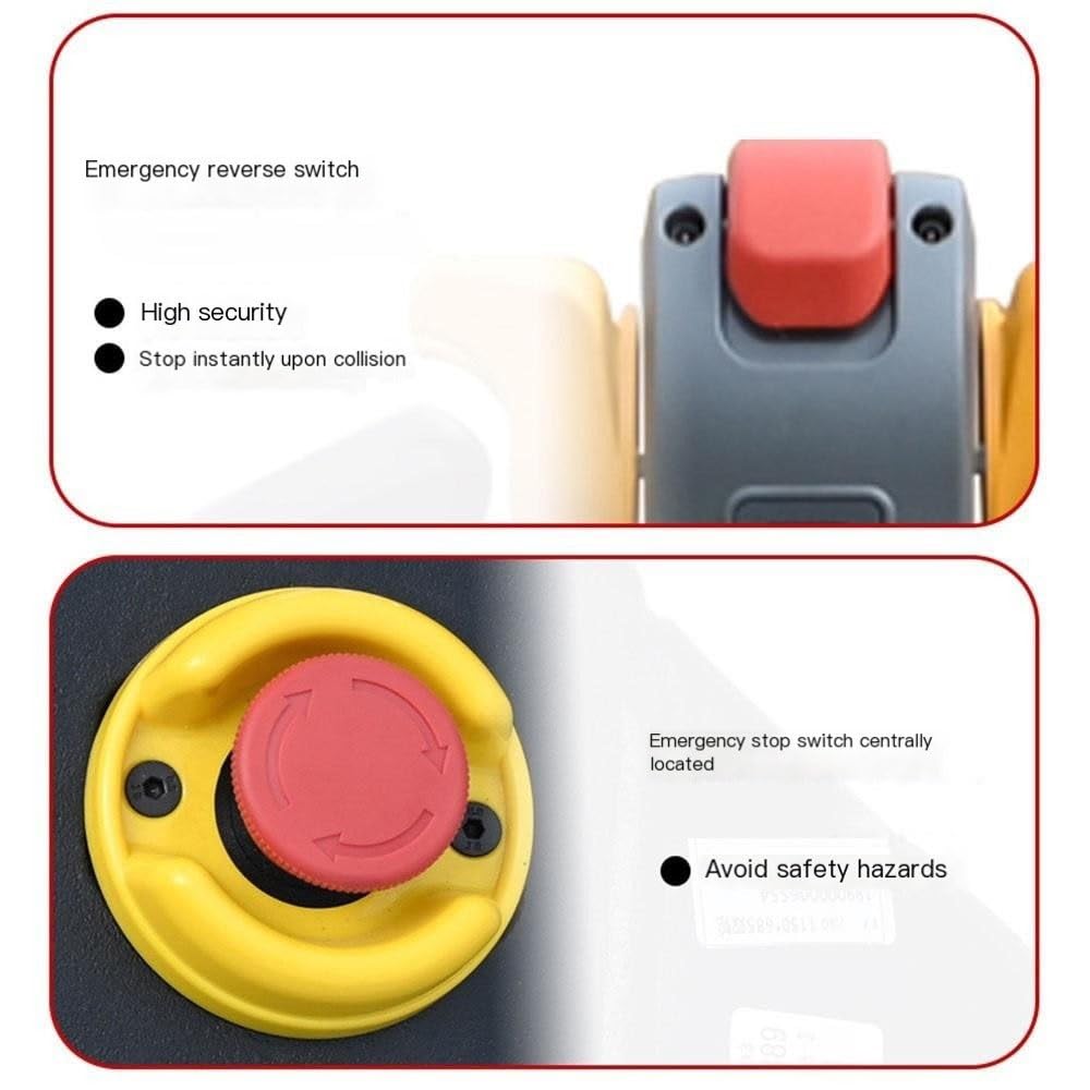 Transpallet Manuale Transpallet Elettrico, transpallet Piccolo, capacità 3.300 libbre, forche 46" LX 26" W, Adatto for movimentazione Materiali, Magazzini e supermercati carello elevatore