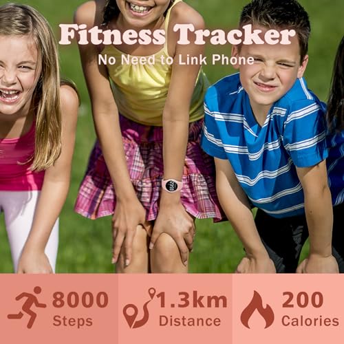 Image of Kids Watches for Girls Boys Digital Sport Watch with Step Counter Pedometer Vibration Alarm Clock, No App Waterproof Fitness Tracker Kids Watch Boys Girls Teens Students Ages 5-16