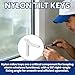 25 PCS Nylon Tilt Key, 15150 3/16 Screen Frame Corners for Braces Screen Door Fixed Angle Window Tool, Storm Window Repair Parts for : Triple Track System