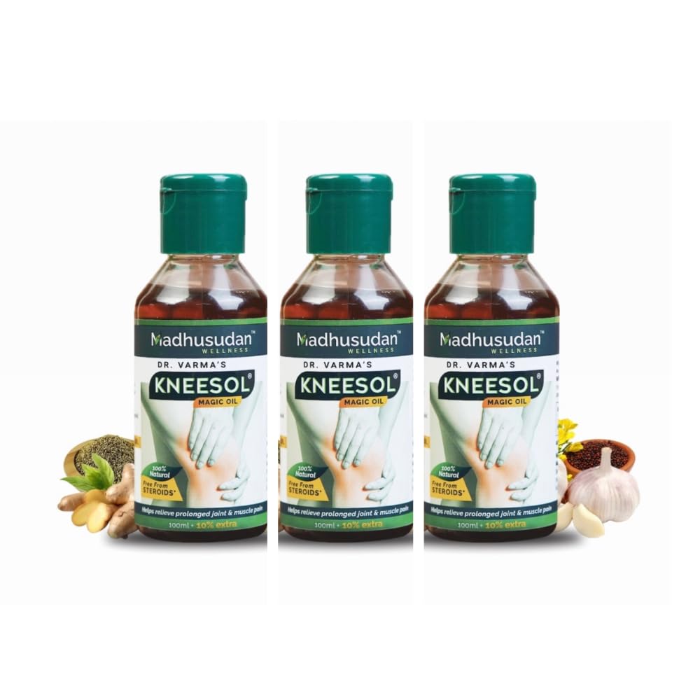 Madhusudan Wellness Kneesol Magic Oil - Ayurvedic Joint Pain Relief Oil Perfect