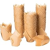 Juvale Tulip Cupcake Liners - 300-Pack Medium Baking Cups, Muffin Wrappers, Perfect for Birthday Parties, Weddings, Baby Showers, Bakeries, Catering, Restaurants, Kraft Brown