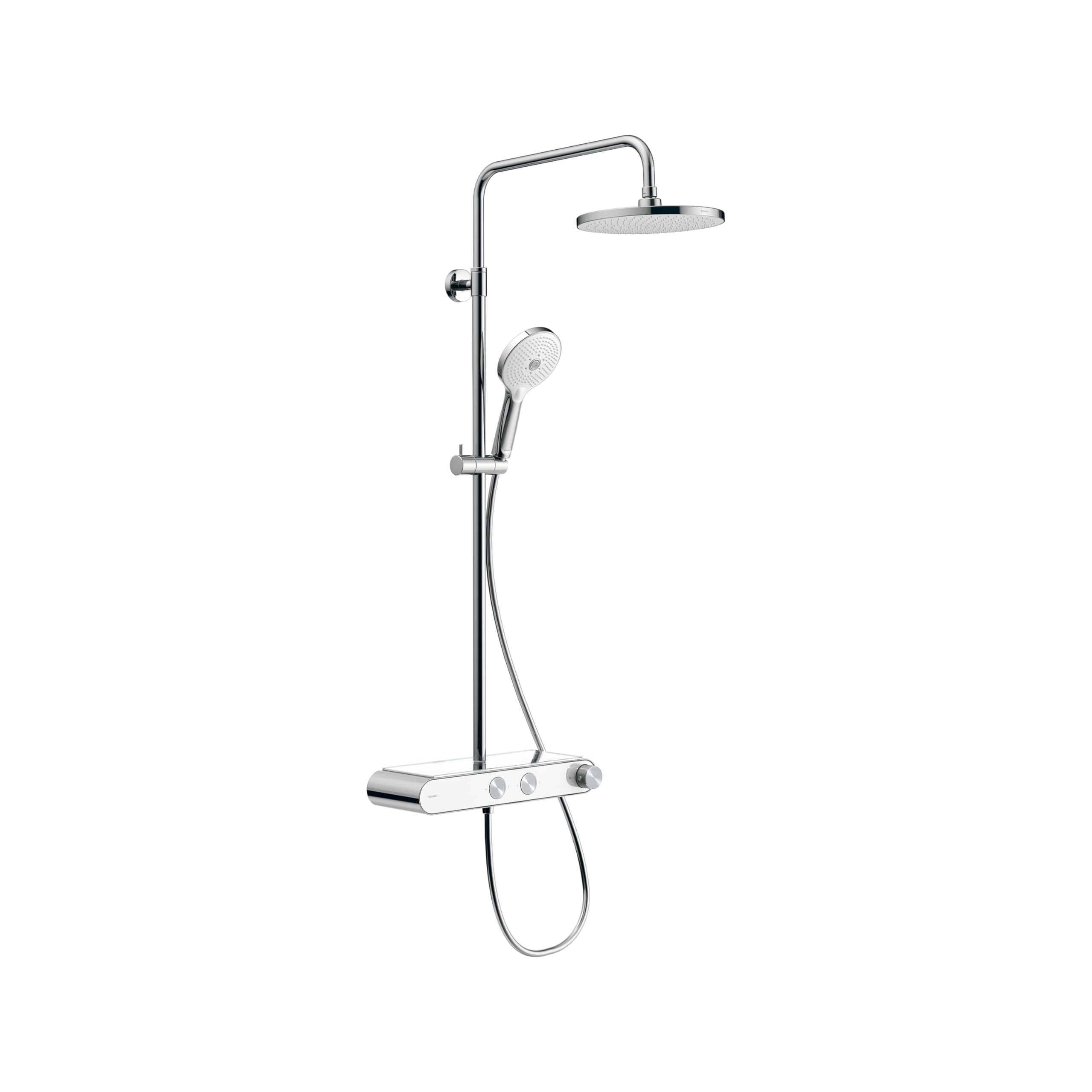 Système de douche Duravit thermostatique contre le calcaire et les variations d'eau