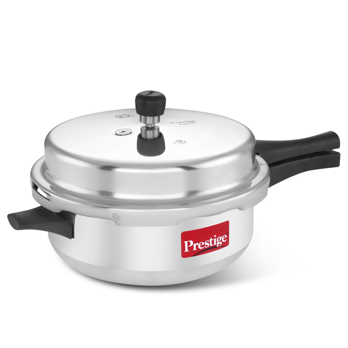 5 Litre Aluminium Popular Senior Deep Pressure Pan Outerlid Cooker|Virgin Aluminium|Gas Compatible|Controlled Gasket Release System|5Y warranty|ISI Certified