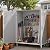 Patiowell 5 x 3 FT Plastic Outdoor Storage Shed, Resin Waterproof Cabinet with Stable Roof and Lockable Doors for Patio Furniture, Pool Accessories and Tools, White