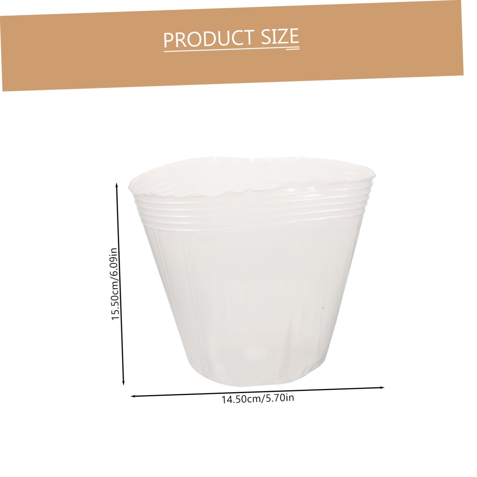 BESPORTBLE Plastic Plant Liners for Planters 10 Pack Long Pots for Plants Nursery Pots