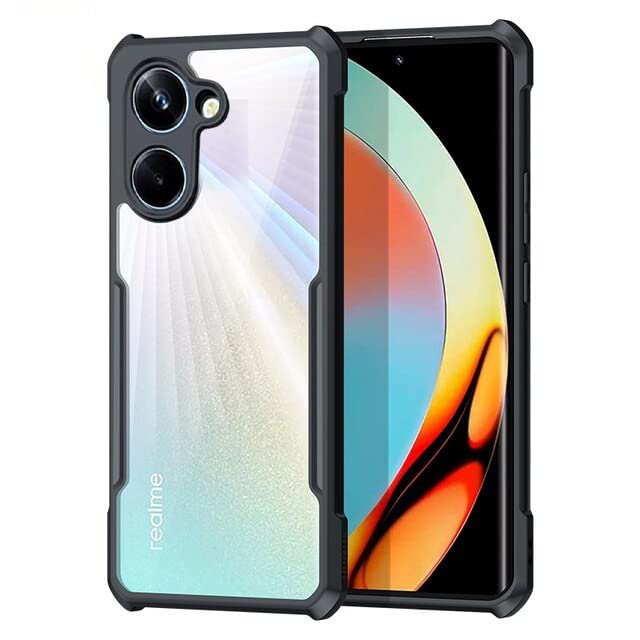 Image of RIGGEAR Xundd Back Cover Case Compatible with Realme 10 Pro 5G (Armor | Clear PC and TPU)