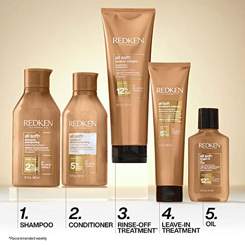 Redken All Soft Heavy Cream Treatment Mask | Deep Conditioner For Dry Hair | Deep Conditioning Hair Treatment For Smooth Hair | 8.5 Fl Oz #TOP5