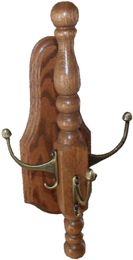Hardwood Wall Tree Amish Made Clothes Hanger 3 Hook