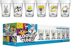 Kit 6 Copos Americanos Looney Tunes 190ML com Caixa