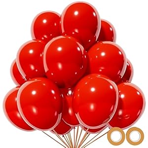 Red Balloon 110pcs, Red Latex Ballo...