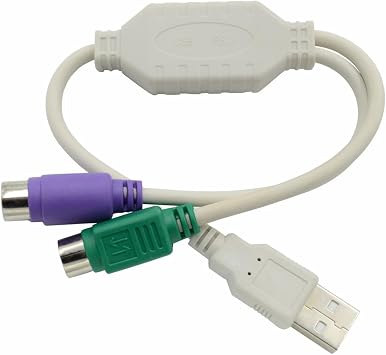 PS2 to USB Cable USB to PS2S to 2X PS2S Adapter Keyboard Converter Adapter for PS2S Keyboard