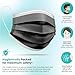 [Pack Of 150] Black Disposable Face Mask, 3-Ply Adult Masks, Facial Cover with Elastic Earloops For Home, Office, School, and Outdoors