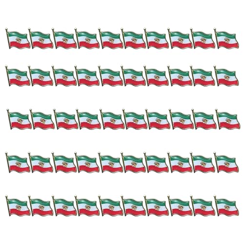 Broche drapeau iranien en alliage robuste accessoire costume homme femme