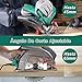 HYCHIKA Sierra Circular 1500W, 4700RPM, 2 Discos 24T+40T: 190mm, Corte 65mm (90º),...