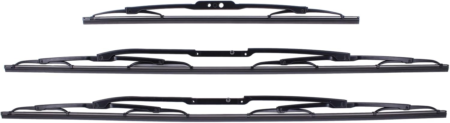 ApplianPar Front and Rear Windshield Wiper Blade Kit for Land Rover Range Rover 2003-2012 Full Size