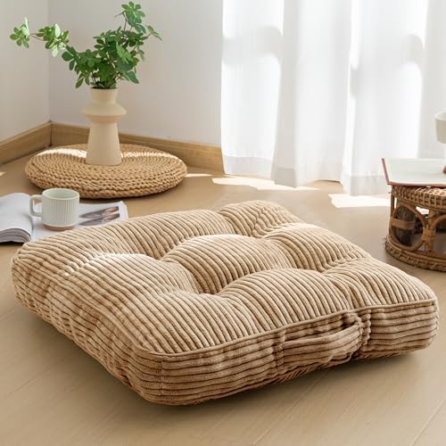 HIGOGOGO Floor Pillow Cushion for Adults, Meditation Cushion Pill...