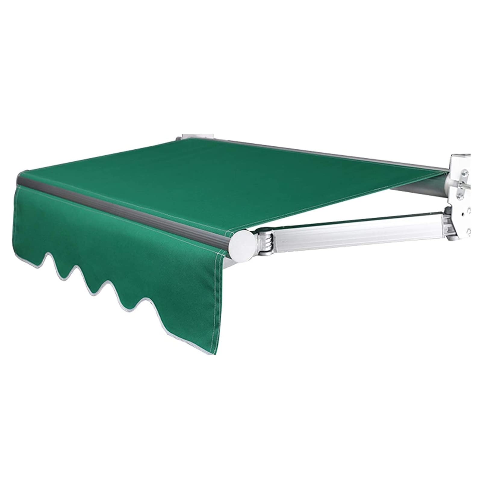 Auvent de terrasse rétractable vert de 16m pour remplacer une bâche usée
