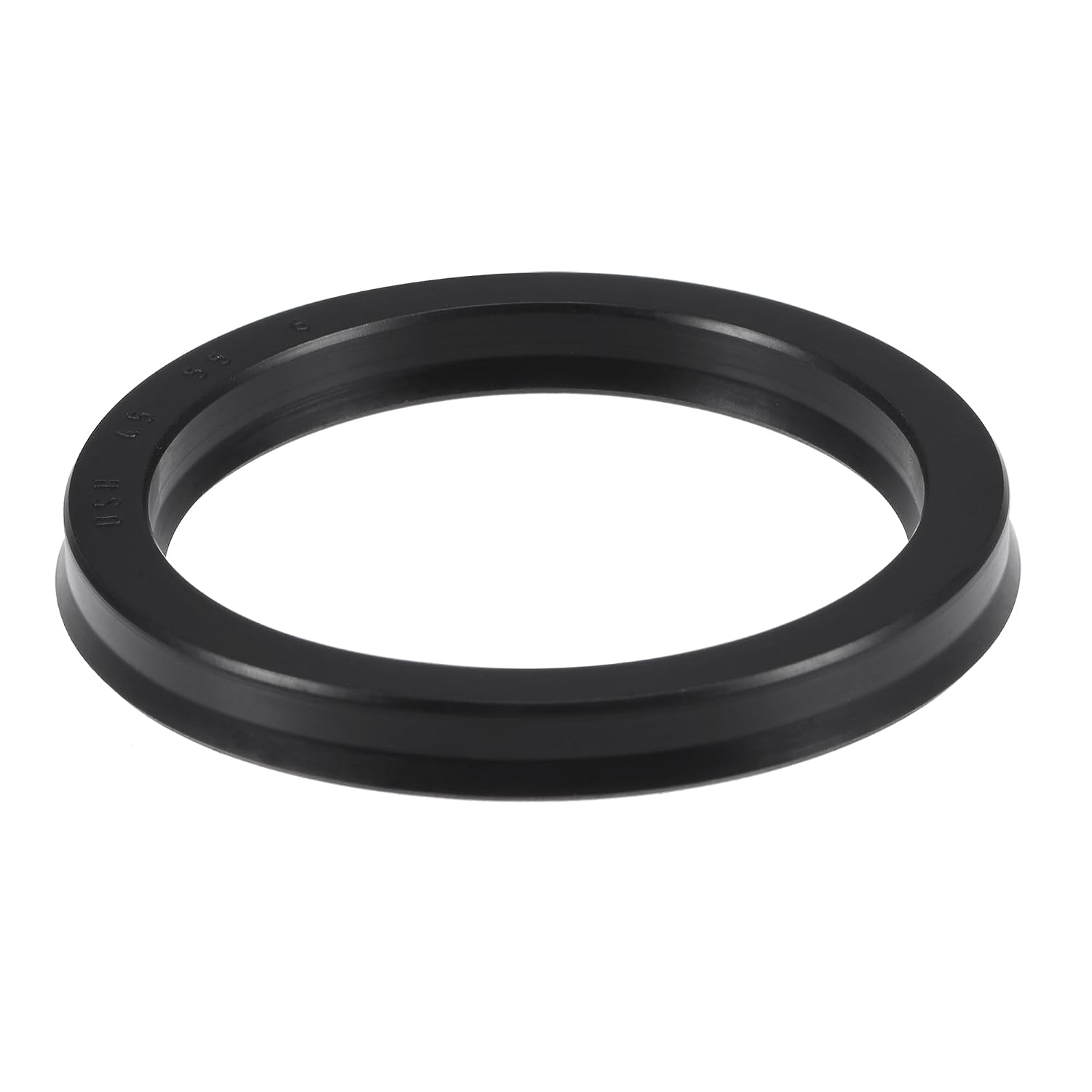 YOKIVE 1 Pcs USH Radial Shaft Seals, Industry NBR Oil Seals for Hydraulic Cylinders (Black, 45-mm ID x 55-mm OD 6-mm Width)