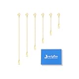 18K 14K Gold Plated Necklace Extender for Women with 6 Piece Set (1