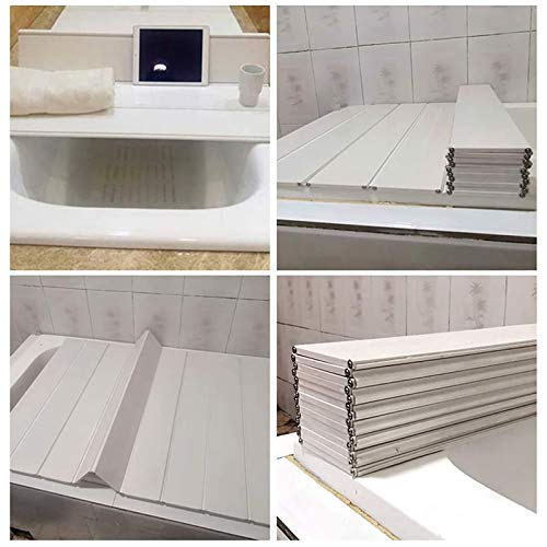 Ultimate Folble - Copertura per vassoio da bagno, impermeabile e antipolvere, 153 x 70 x 0,6 cm, per rilassarsi, ideale per il piacere della vasca da bagno e l'esperienza di cura personale