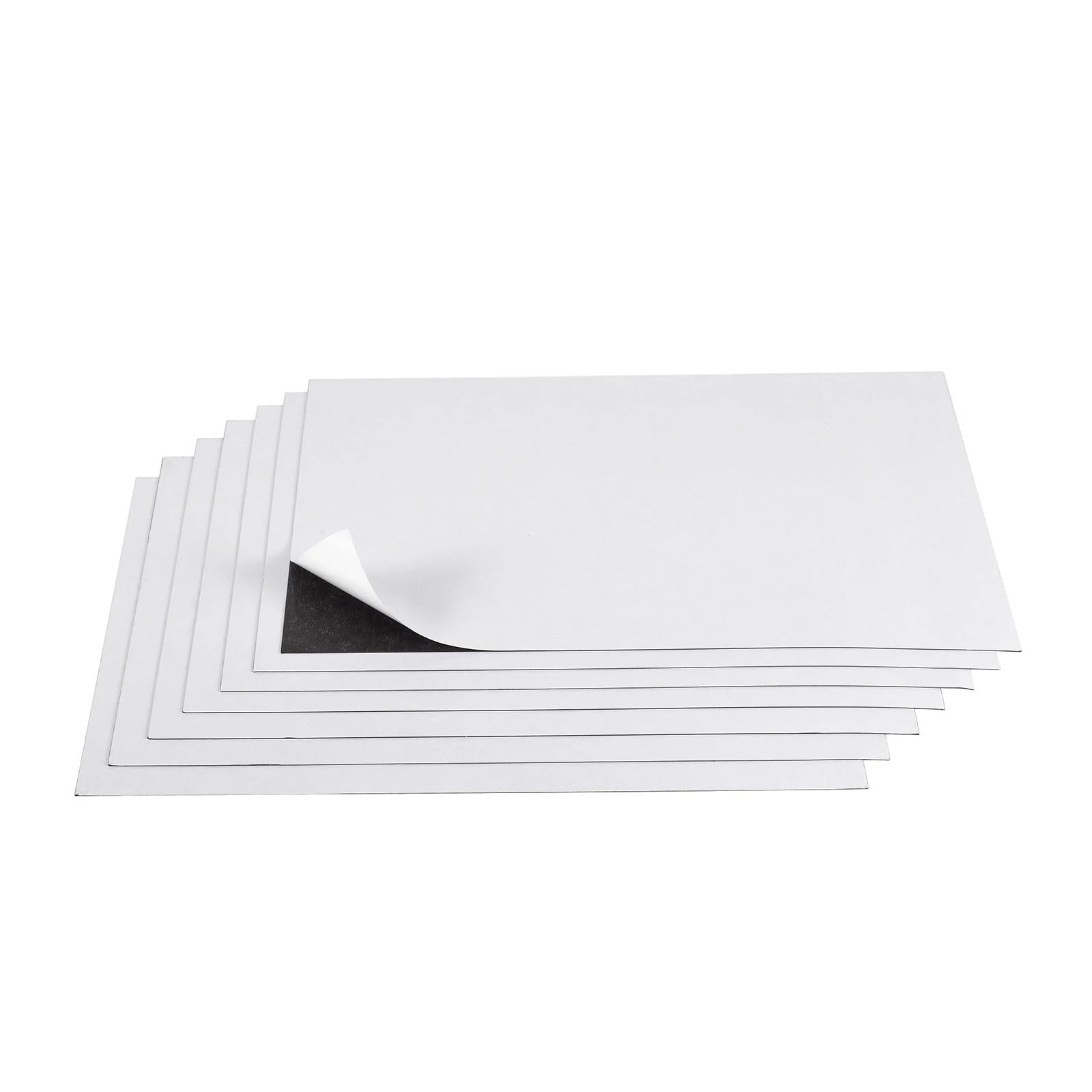Magnetbögen, schneidbarer, flexibler, selbstklebender Gummimagnet mit Magnet auf einer Seite WeißE Magnetische Tafeln (Color : 3pcs A4x1mm)