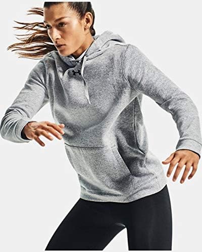 Under Armour Women's UA Hustle Fleece Hoodie XL Gray - Image 3