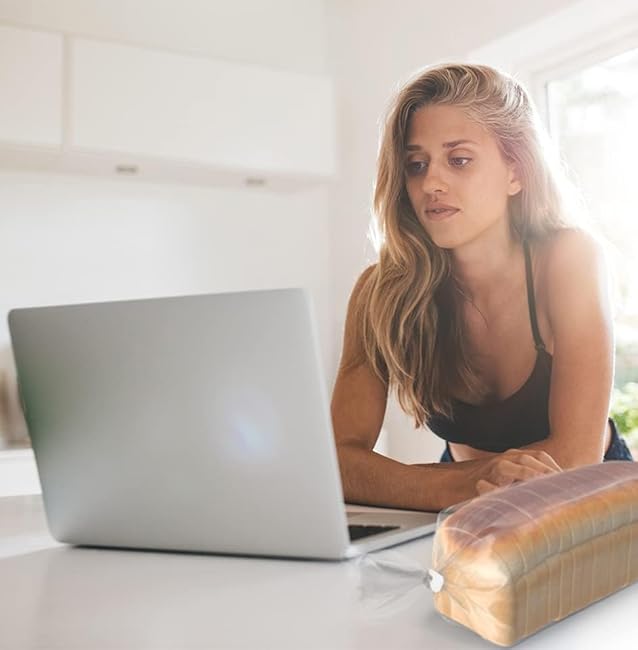 MT Products White Plastic Bread Clips 7/8 x 1 1/8 - Disposable Bread Ties - Pack of 100