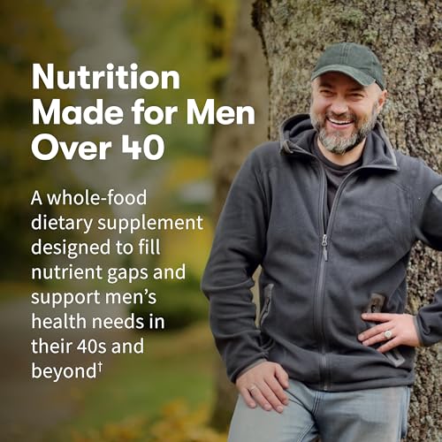 Garden of Life Organics Men's 40+ Multivitamin with Prostate Support, B12 & Vitamins – Vegan Daily Whole Food Multivitamin, Non-GMO, Certified Organic, 120 Tablets