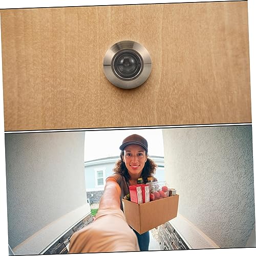 Mirilla para puerta DOITOOL con lente de gran angular, cobre, para mayor seguridad con visión en alta definición y fácil instalación en puertas principales miniatura 6